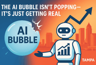 Is the AI bubble crashing? Not really — it’s maturing. Learn how leading website companies in Tampa, Florida like KallistoTech are building ROI-driven AI strategies that deliver real business results.